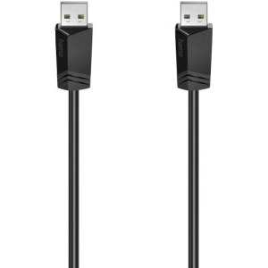 Cablu periferice Hama USB tip A 2.0 Male la USB tip A 2.0 Male, 1.5 m, Negru