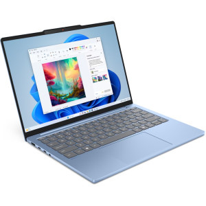 Lenovo 13.3'' IdeaPad Slim 5 13ARP10, WUXGA IPS, Procesor AMD Ryzen™ 5 7535HS (16M Cache, up to 4.55 GHz), 16GB LPDDR5X, 512GB SSD, AMD Radeon 660M, No OS, Polar Blue