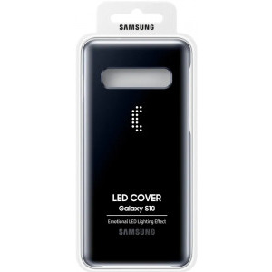 Samsung Protectie pentru spate LED Cover Black pentru Galaxy S10
