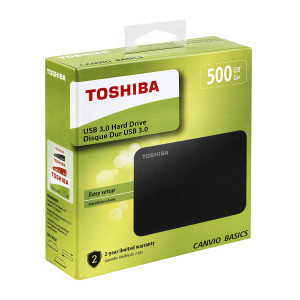 Toshiba Canvio Basics 1TB USB 3.0 Black + Adaptor USB-C
