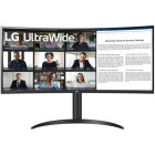 Monitor LED LG 34WR55QC-B Curbat 34 inch UWQHD VA 5 ms 100 Hz USB-C HDR FreeSync