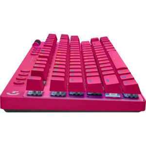 Logitech G PRO X TKL Magenta Lightspeed Kailh GX Brown Switch Mecanica