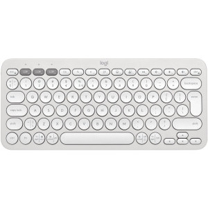 Logitech Pebble Keys 2 K380s, Wireless/Bluetooth, Tonal White