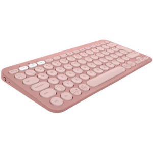 Logitech Pebble Keys 2 K380s, Wireless/Bluetooth, Tonal Rose