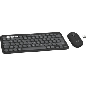 Logitech Pebble 2 Combo, Wireless/Bluetooth, Tonal Graphite