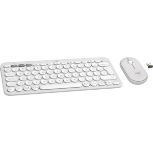 Logitech Pebble 2 Combo, Wireless/Bluetooth, Tonal White