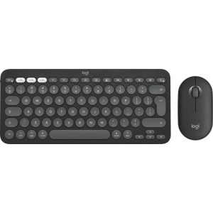Kit periferice Logitech Pebble 2 Combo for Mac, Bluetooth, Tonal Graphite