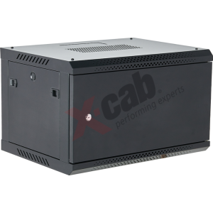 Xcab 12U60M.9004 12U, Wall mount, 600 x 600, Metal door, Negru