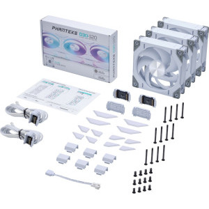 Phanteks D30-120 Regular RGB PWM 120mm Three Fan Pack White