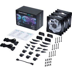 Phanteks D30-120 Reverse RGB PWM 120mm Three Fan Pack Black