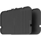 AENO Accesoriu aparat de gatit, Placa cu 2 fete AEGP1, compatibila EG1 & EG5, Negru