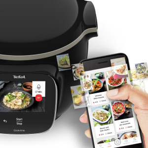 Tefal Multicooker Cook4Me Touch CY912831, 1600W, 6L, Negru