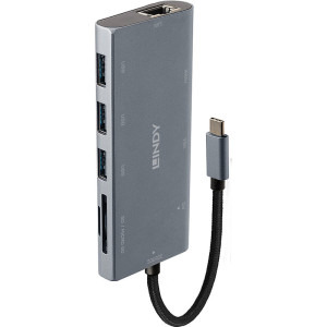 LINDY DST-Mini Plus, USB-C Laptop Mini Docking Station