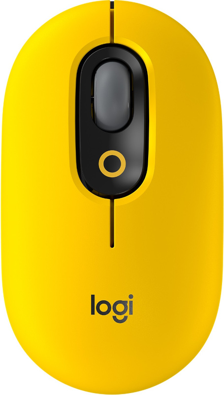 Mouse Logitech POP, Wireless/Bluetooth, Blast Yellow