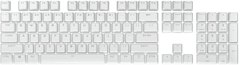 Accesoriu gaming Corsair PBT Double-Shot PRO Keycap Mod Kit Arctic White