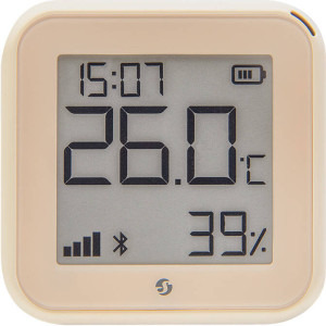 Senzor smart Shelly Senzor de temperatura & umiditate Smart H&T Gen3 Crem