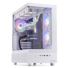 Gaming DRAGON Legendar Streaming Edition Alb, AMD Ryzen 7 9800X3D 4.7GHz, 32GB DDR5, 1TB SSD, RTX 5070 12GB GDDR7, Iluminare RGB