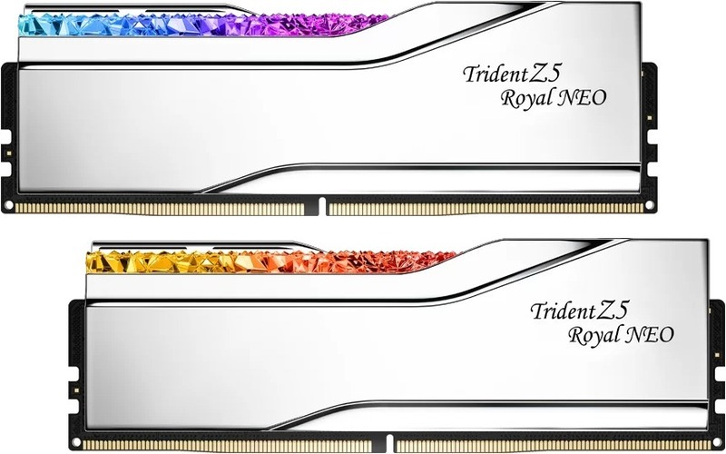 Memorie G.Skill Trident Z5 Royal Neo 64GB DDR5 6000MHz CL26 Dual Channel Kit Silver