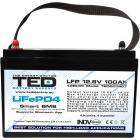 Accesoriu UPS TED Acumulator LiFePO4 12.8V 100Ah Bluetooth BMS TED007407