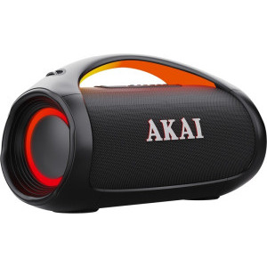Akai Boxa portabila WaveStormer, 110W RMS, IPX6, Bluetooth 5.3, LED, Black