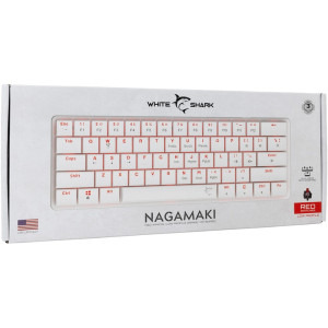 White Shark NAGAMAKI Red Switch White Mecanica