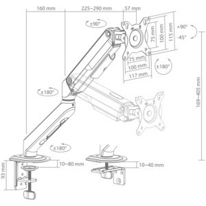 SBOX LCD-S012-3, 17 - 32 inch, negru