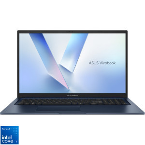 ASUS 17.3'' Vivobook 17 X1704MA, FHD, Procesor Intel® Core™ 7 350 (6M Cache, up to 4.80 GHz), 8GB DDR5, 512GB SSD, Intel Graphics, No OS, Quiet Blue