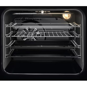 Electrolux LKI564266K, Inductie, 4 zone de gatit,  SteamBake, Multilevel Cooking, Autocuratare catalitica, Timer, Grill, AirFry, Clasa A, 50 cm, Negru