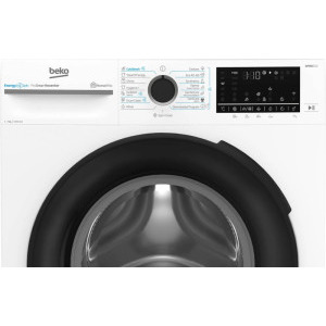 Beko BM5WFSU67415W, Slim, 7 kg, 1400 RPM, Clasa A, ProSmart Inverter, EnergySpin, SteamCure, SteamTherapy, Iron Fast, AddXtra, HomeWhiz, Alb,