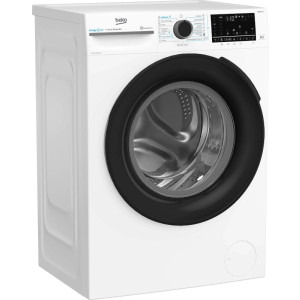 Beko BM5WFSU67415W, Slim, 7 kg, 1400 RPM, Clasa A, ProSmart Inverter, EnergySpin, SteamCure, SteamTherapy, Iron Fast, AddXtra, HomeWhiz, Alb,