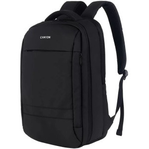 Canyon Rucsac notebook 15.6 inch Urban Black, material rezistent la apa, 10 compartimente pentru accesorii