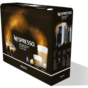 Nespresso by Krups Essenza Mini White, 1100 W, 19 bar, 0.6 L, Alb/Negru