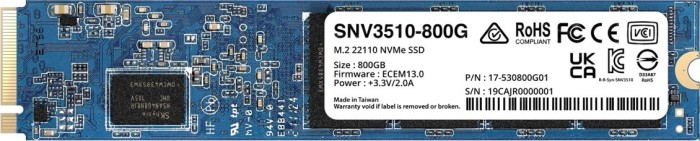 SSD Synology SNV3510 800GB PCI Express 3.0 x4 M.2 22110