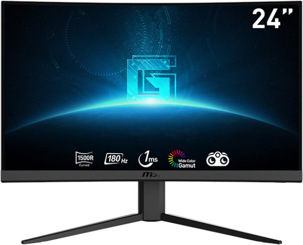 Monitor LED MSI Gaming G24C4 E2 Curbat 23.8 inch FHD VA 1 ms 180 Hz