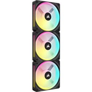 Corsair iCUE Link QX120 RGB 120mm Starter Kit Black Three Fan Pack