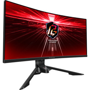ASRock Gaming PG34WQ15R3A Curbat 34 inch UWQHD VA 1 ms 165 Hz HDR FreeSync Premium