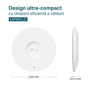 Omada by TP-LINK 2.5Gigabit EAP683 LR Dual-Band WiFi 6