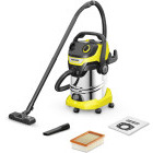 Aspirator Karcher WD 5 S V-30/5/22, cu sac, 1100W, 30L, Galben/Negru/Argintiu