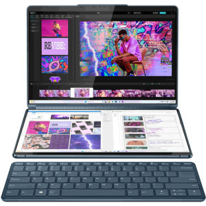 Lenovo 13.3'' Yoga Book 9 13IMU9, 2.8K OLED Touch, Procesor Intel® Core™ Ultra 7 155U (12M Cache, up to 4.80 GHz), 32GB LPDDR5X, 1TB SSD, Intel Graphics, Win 11 Pro, Tidal Teal, 3Yr Onsite Premium Care