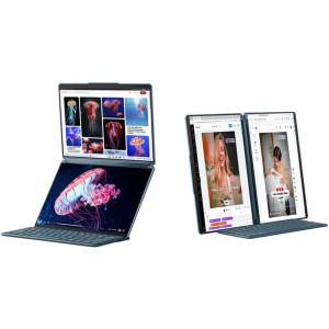 Lenovo 13.3'' Yoga Book 9 13IMU9, 2.8K OLED Touch, Procesor Intel® Core™ Ultra 7 155U (12M Cache, up to 4.80 GHz), 32GB LPDDR5X, 1TB SSD, Intel Graphics, Win 11 Pro, Tidal Teal, 3Yr Onsite Premium Care