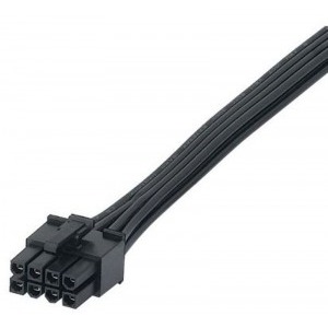 Orico 8-pin ATX Male - 8-pin ATX Female, 0.5m, negru