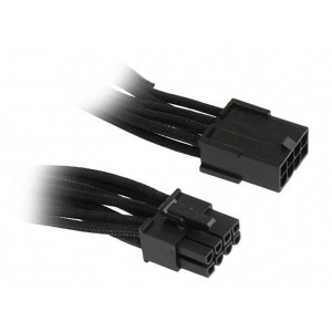 BitFenix 8-pin PCI-E Male - 8-pin PCI-E Female, 0.45m, negru