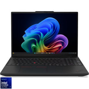 Lenovo 16'' ThinkPad T16 Gen 5, WUXGA IPS, Procesor Intel® Core™ Ultra 7 355 (12M Cache, up to 4.70 GHz), 64GB LPCAMM2 LPDDR5X, 1TB SSD, Intel Graphics, Win 11 Pro, Black