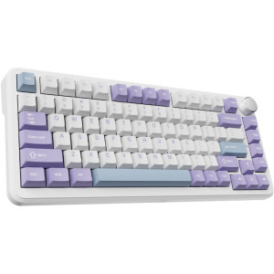 Ajazz AK820 MAX RGB White/Purple Magnetic Switch Mecanica