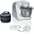 Robot de bucatarie Bosch MUM58200, 1000W, 3.9L, Argintiu/Alb