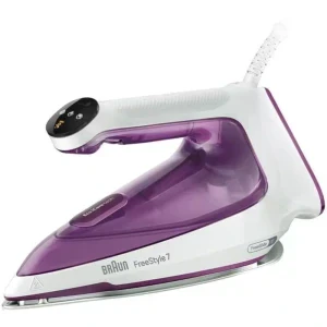 Braun Fier de calcat FreeStyle 7 FI7215VI, 2000W, 50g/min, Alb/Violet