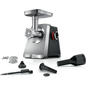 Masina de tocat Bosch MFWS820M, 2500W, 4.5kg/min, Negru/Inox