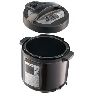 Heinner Multicooker Alacarte 38BK HPCK-38BK, 1000W, 5.7L, Negru/Inox