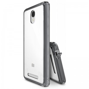 Ringke Protectie pentru spate Fusion Smoke black pentru Xiaomi Redmi Note 2 + folie protectie Ringke