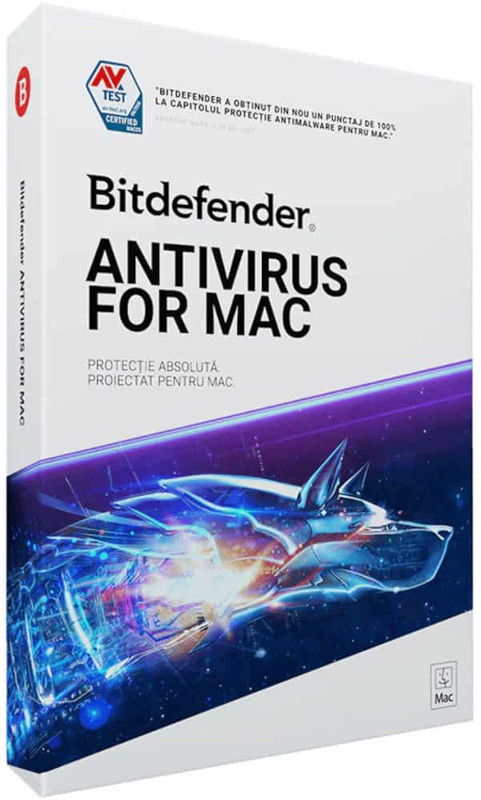 Antivirus Bitdefender Antivirus pentru Mac, 1 Dispozitiv, 1 An, Licenta noua, Retail